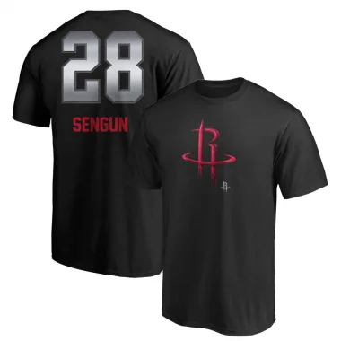 Black Men's Alperen Sengun Houston Rockets Midnight Mascot T-Shirt