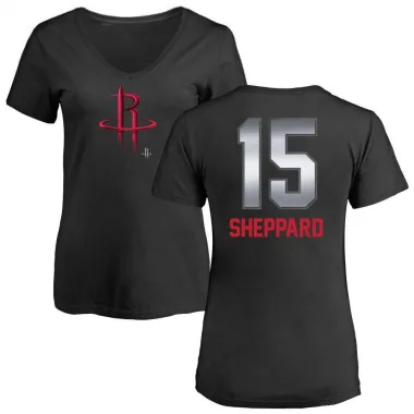 Black Women's Reed Sheppard Houston Rockets Midnight Mascot T-Shirt