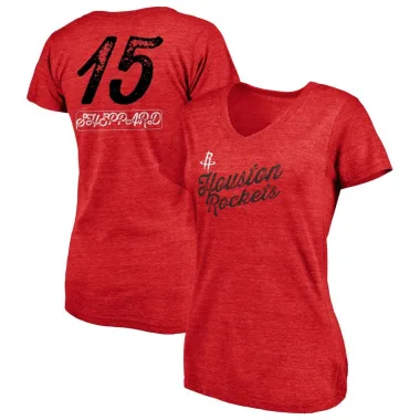 Red Women's Reed Sheppard Houston Rockets Sideline V-Neck T-Shirt